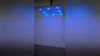10英寸黄铜圆形LED淋浴头
